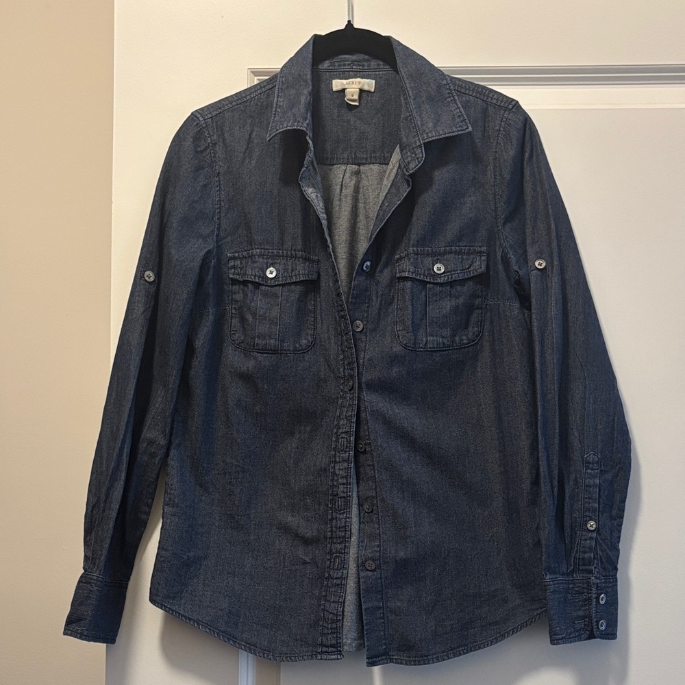 Denim Button-Up Shirt